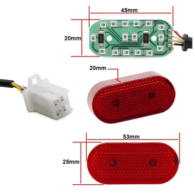 Luz trasera guardabarros 5-70V para Smartgyro