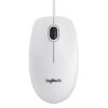 Raton Logitech B100 optico usb blanco