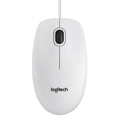Raton Logitech B100 optico usb blanco