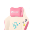 Silla Gaming Nova Cream Edition Alta Gama Cuero Color Crema y Rosa