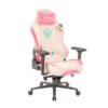 Silla Gaming Nova Cream Edition Alta Gama Cuero Color Crema y Rosa