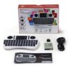 Phoenix Technologies - Mini Teclado Inalambrico 2.4Ghz con Touchpad Integrado para Android TV Box, PC, Pad, Smart TV, X-Box, HTPC, Blanco y Negro