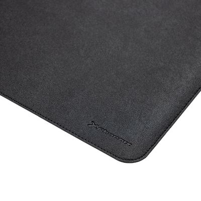 Phoenix - Alfombrilla PU 80 x 40 cm, Antideslizante, Impermeable, Material Simil Cuero Negra