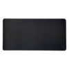 Phoenix - Alfombrilla PU 80 x 40 cm, Antideslizante, Impermeable, Material Simil Cuero Negra
