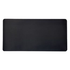 Phoenix - Alfombrilla PU 80 x 40 cm, Antideslizante, Impermeable, Material Simil Cuero Negra