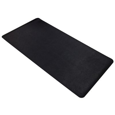Phoenix - Alfombrilla PU 80 x 40 cm, Antideslizante, Impermeable, Material Simil Cuero Negra